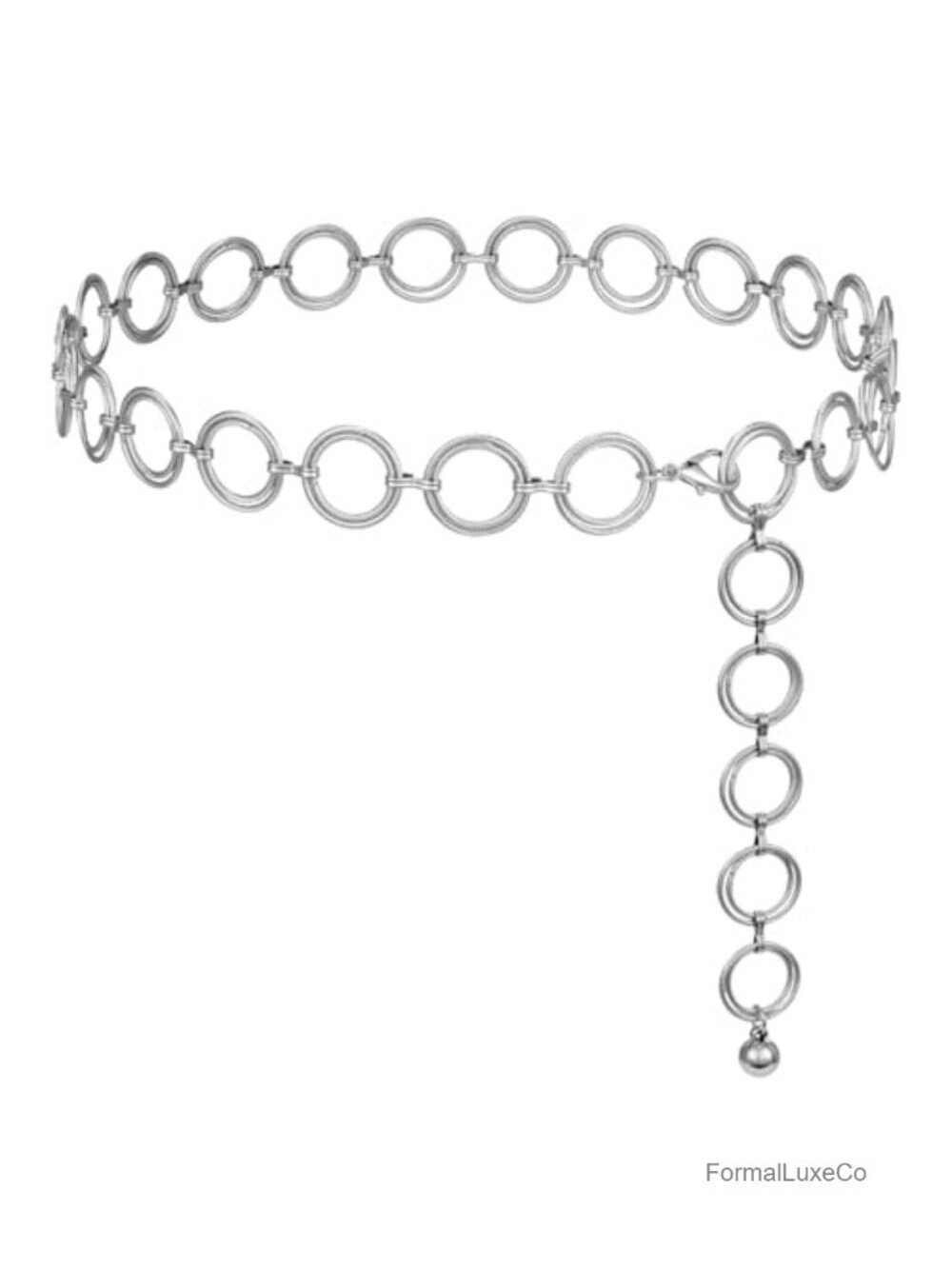 Layered Gold Plated Metal Link Body Chain Belt for Women Waist Belt for Jeans